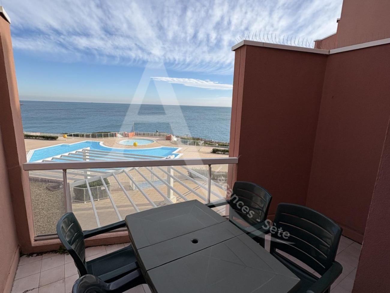 Studio 4 Pers, Pkg, Piscine, Tennis, Vue Mer Sète Extérieur photo