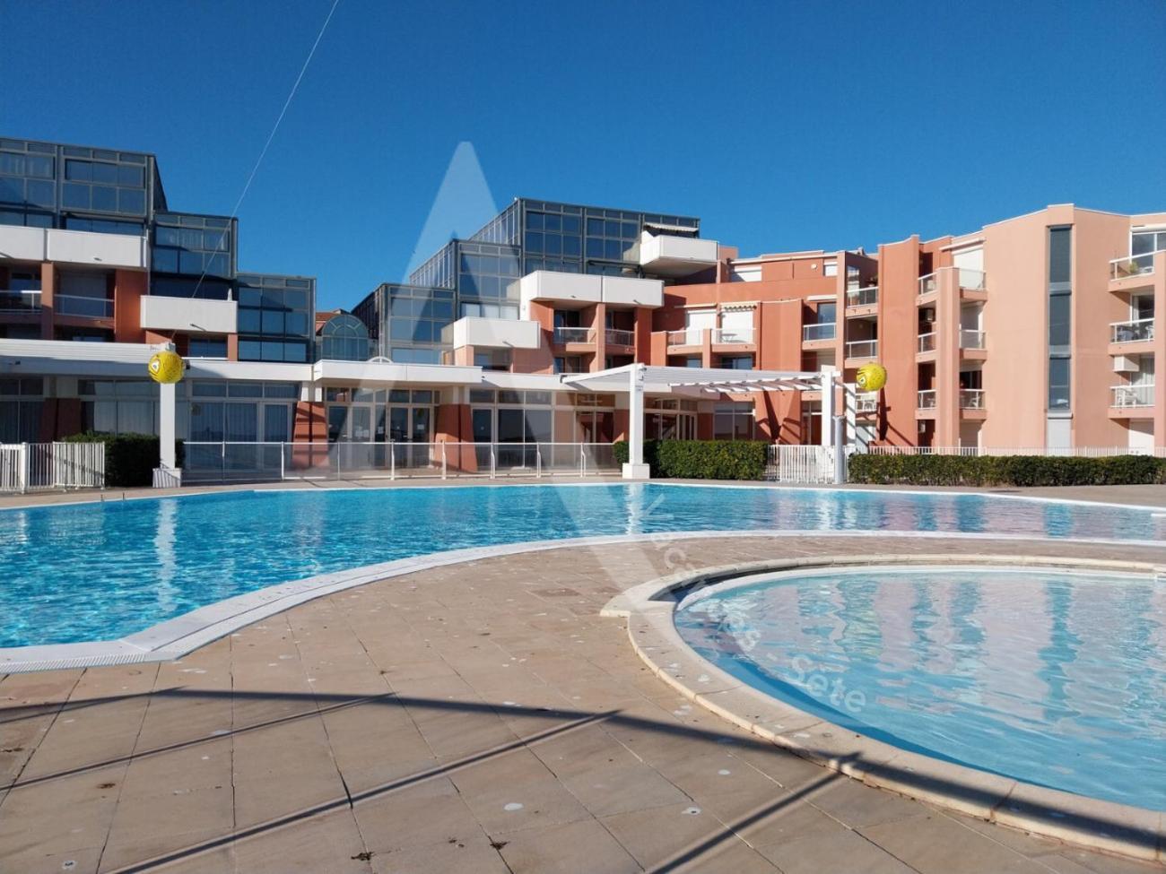 Studio 4 Pers, Pkg, Piscine, Tennis, Vue Mer Sète Extérieur photo