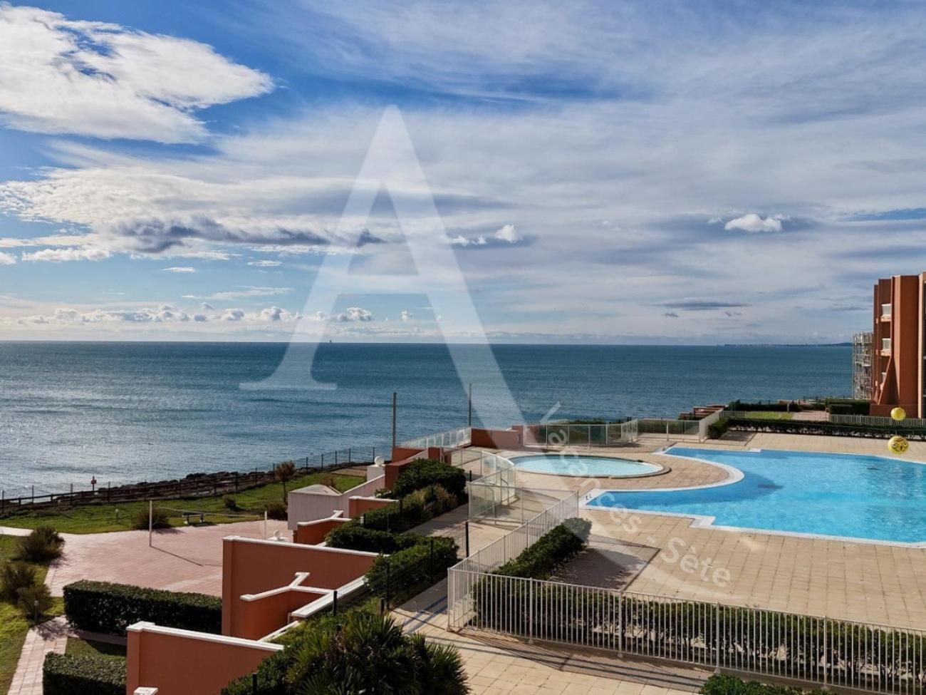 Studio 4 Pers, Pkg, Piscine, Tennis, Vue Mer Sète Extérieur photo