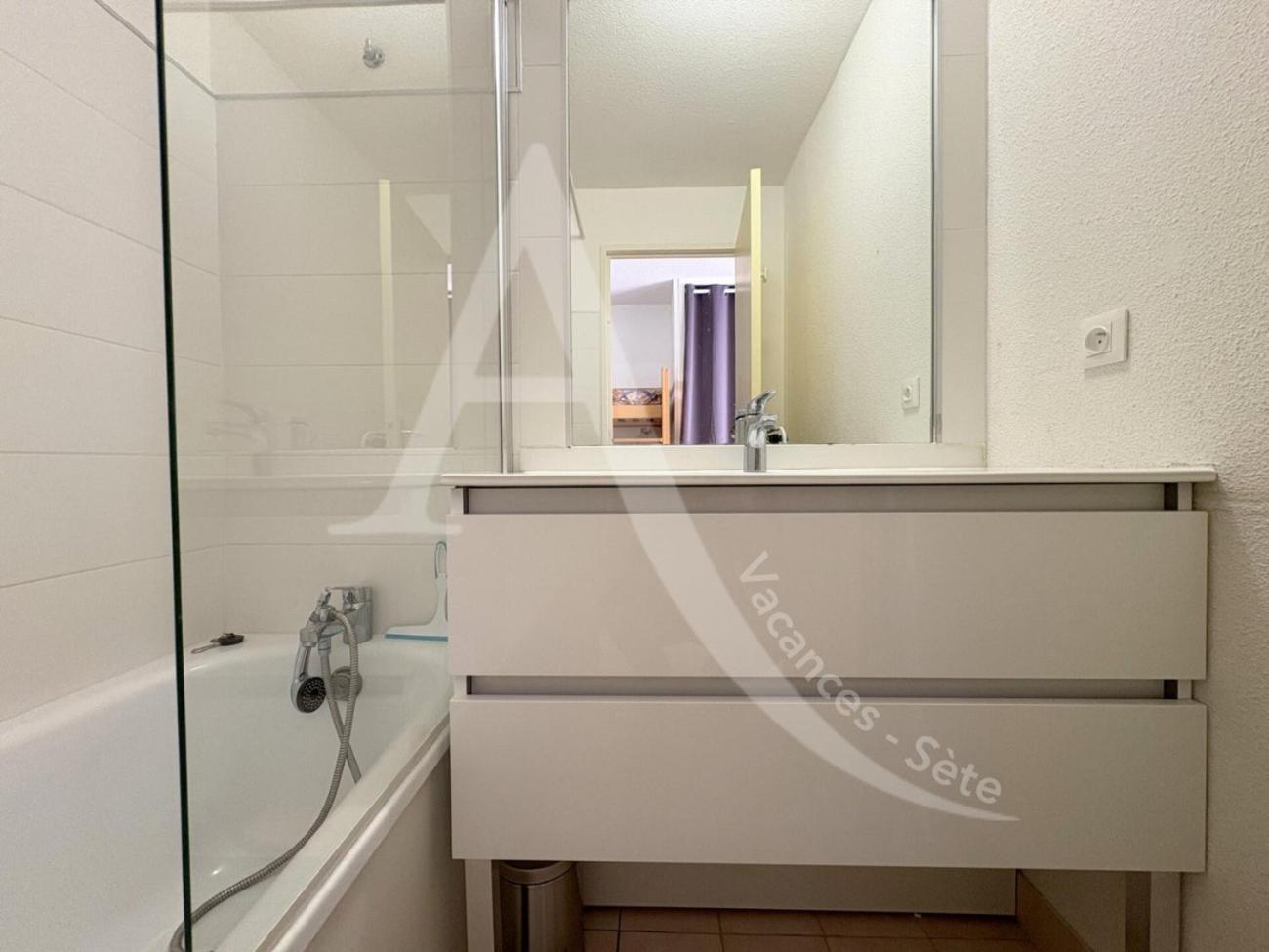 Studio 4 Pers, Pkg, Piscine, Tennis, Vue Mer Sète Extérieur photo