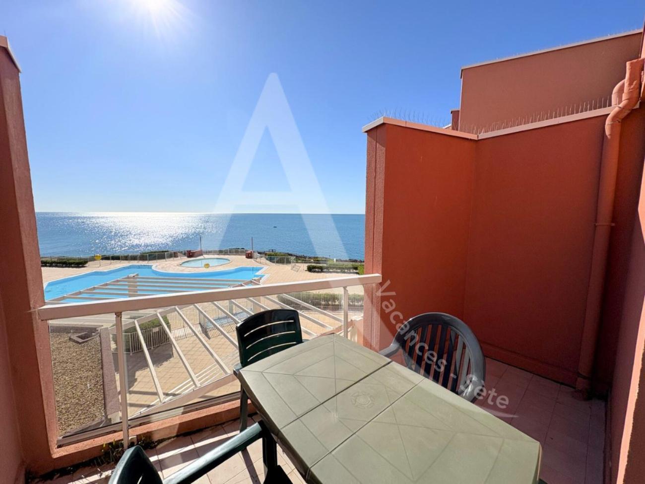 Studio 4 Pers, Pkg, Piscine, Tennis, Vue Mer Sète Extérieur photo
